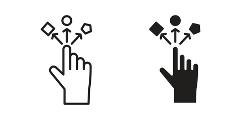 Obraz premium Variety icons vector design template simple and clean