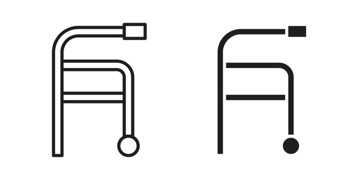 Walker icons vector design template simple and clean