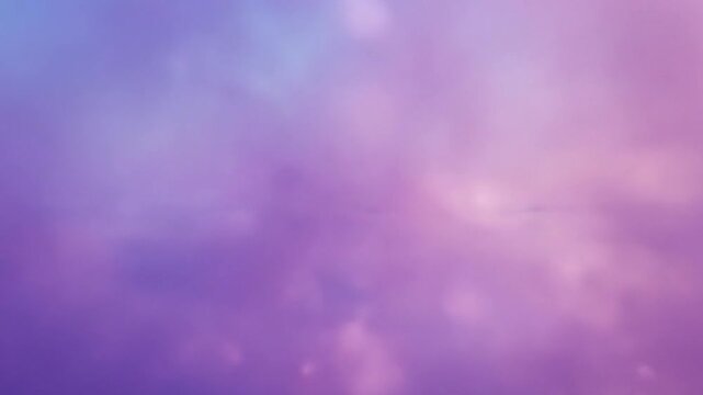 Purple clouds in blue sky.