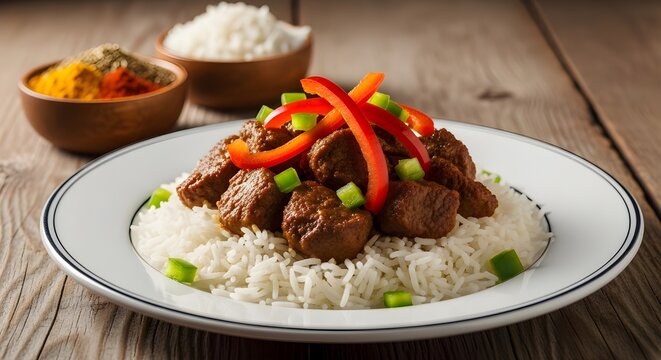 Somali Suqaar Beef or Goat Food Still Life