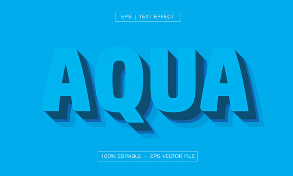 Aqua Water Blue Liquid Text Effect