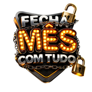 FECHA M&Ecirc;S COM TUDO SELO 3D