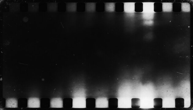 scratched film texture on black background