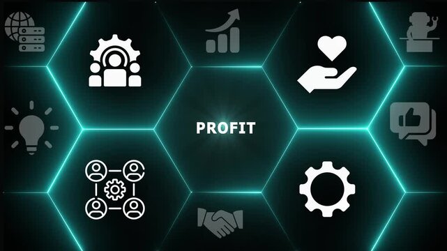 Maximizing business profit and return on investment conceptual visual, showing financial success and growth