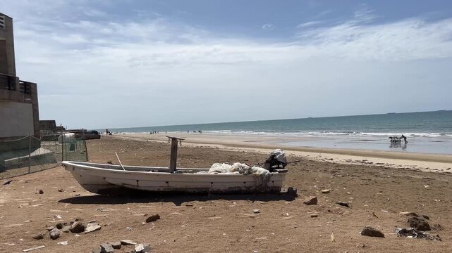 Peaceful Evening at hawksbay Beach, Karachi 