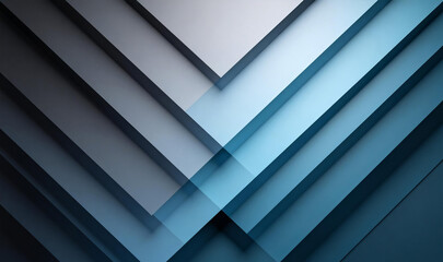 Obraz premium Abstract blue metallic waves, layered texture, modern tech aesthetic