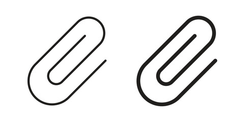 Fototapeta premium Clip icons collection vector design illustration isolated. EPS10