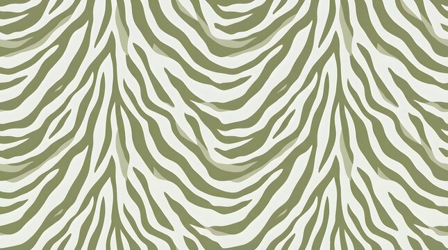 A stylized abstract pattern featuring irregular green and white zebra like stripes creating a decorative textured background