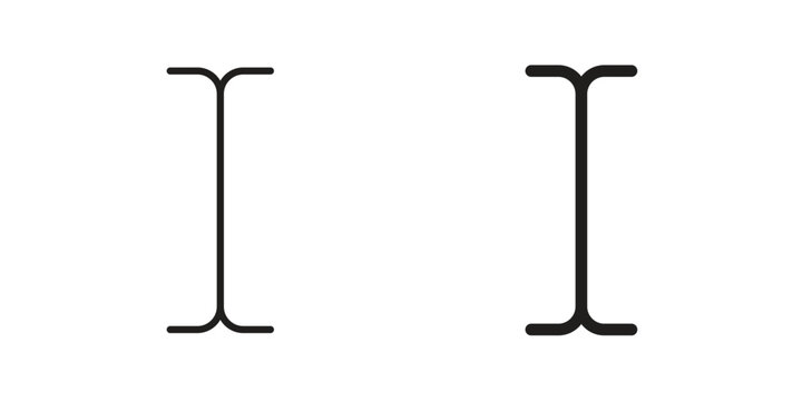 Cursor text icons collection vector design illustration isolated. EPS10