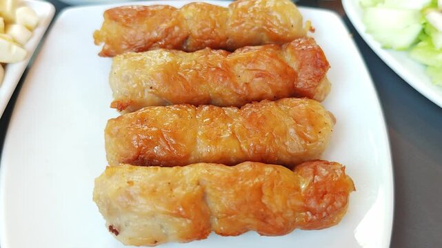 nem nuong vietnamese pork sausage