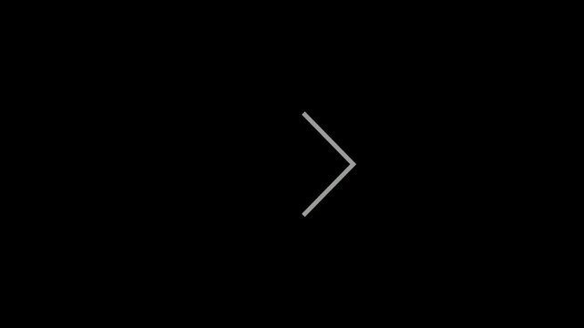 Minimalist Gray Chevron on Black: Next Navigation Arrow