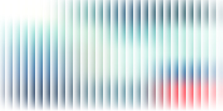 Glass gradient texture with teal and navy ripple pattern and smooth light distortion. Wavy abstract flow, futuristic blur effect, reeded vertical displacement. Vector illustration