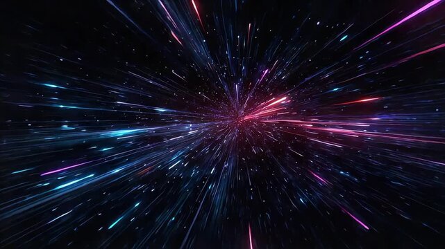 Dynamic abstract image conveys speed, innovation, and a sense of limitless potential. Great for tech, marketing, and futuristic concepts.