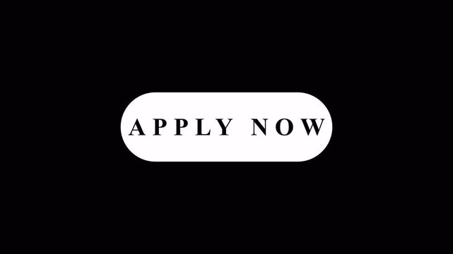 APPLY NOW Button icon aniamation. Simple, clean animation perfect for websites or apps UI,UX,GUI,apply now button, urgent calltoaction for applications.apply now button aniamtion with alpha channel.