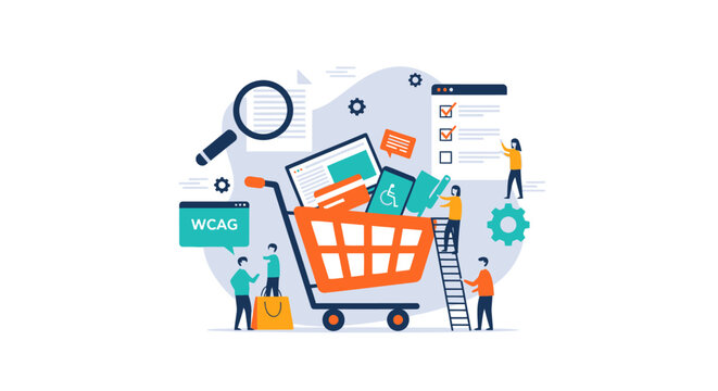 E-commerce Web Accessibility: WCAG Compliance for Inclusive Online Shopping Experience. Optimizing digital platforms for all users, including those with disabilities.