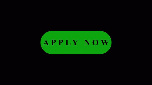 APPLY NOW Button icon aniamation. Simple, clean animation perfect for websites or apps UI,UX,GUI,apply now button, urgent calltoaction for applications.apply now button aniamtion with alpha channel.