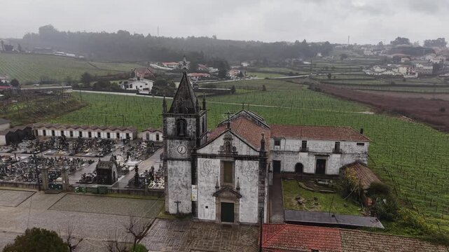 Old cemetery and church, Portugal