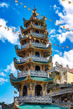 Linh Phuoc Temple near Da Lat city, Vietnam