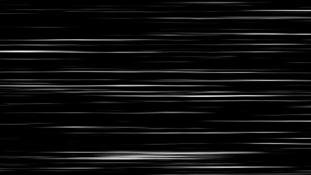 white speed lines on black background motion loop. speed lines background lights backdrop, fast motion comic speed lines, dynamic racing lines overlay.