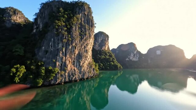 Aerial Vista of Twin Lagoon in Coron Palawan Philippines