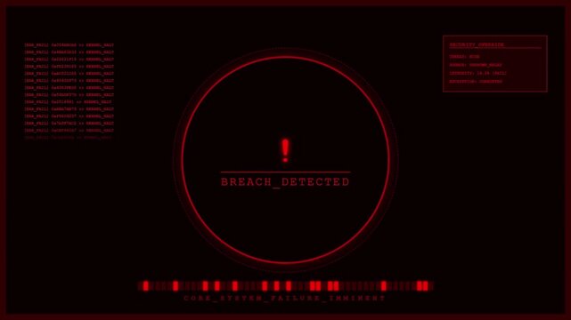 Kernel Halt Security Breach System Error Critical Failure Alert Screen.