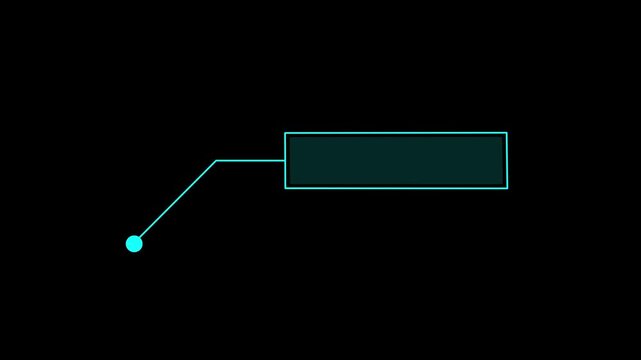 Animated callout elements and HUD graphics. Callout elements designed for text highlighting and user interface projects.