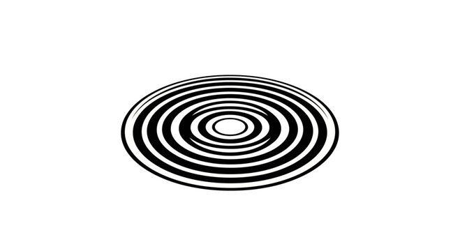 Abstract concentric circles pattern