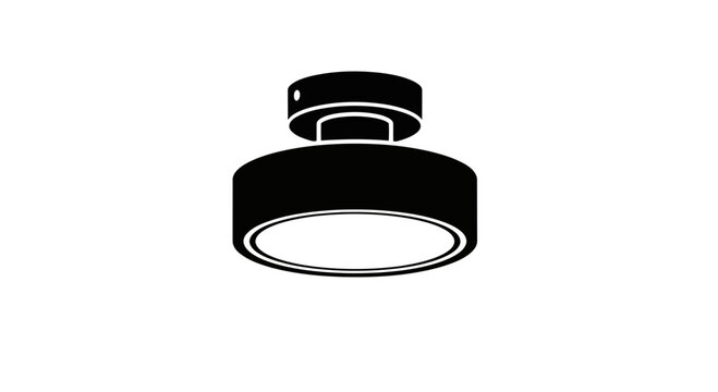 Modern minimalist ceiling light fixture icon