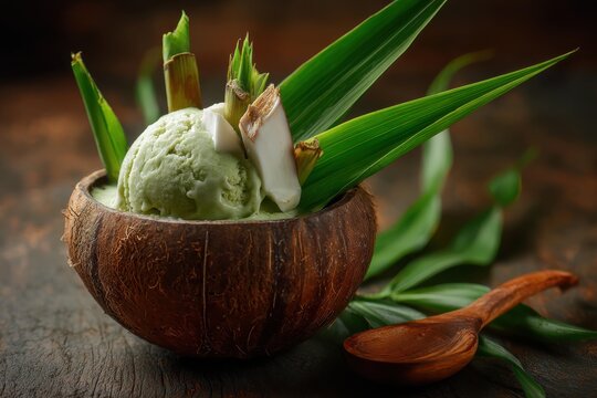 Creamy Buko Pandan Ice Cream Delight