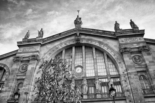 The Paris nord train station in the 10th arrondissement