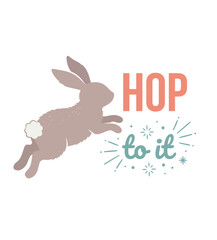 Fototapeta premium Happy Easter Bunny Illustration