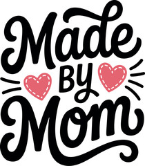 Made by mom logo with hearts © Saiful