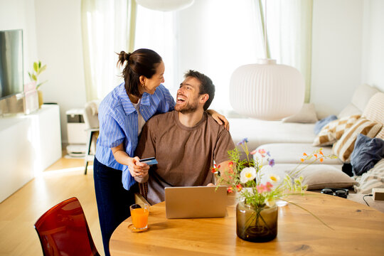 Happy moments shared at home during a sunny afternoon with friends and laughter