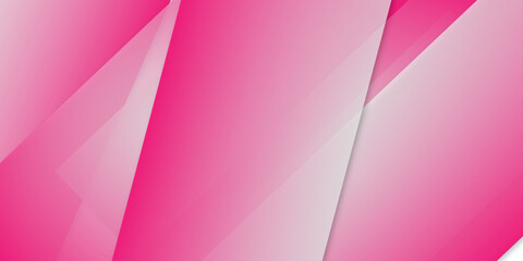Fototapeta premium Pink and white modern geometric shape abstract background. abstract background with triangles. Diagonal pink dynamic stripes on color background. Modern abstract background with lines and dark shadow 