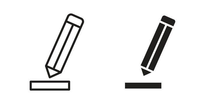 Edit text icons symbol. Simple, flat design for web or mobile app