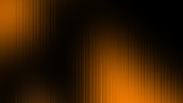 Elegant dark orange and black ribbed glass background texture