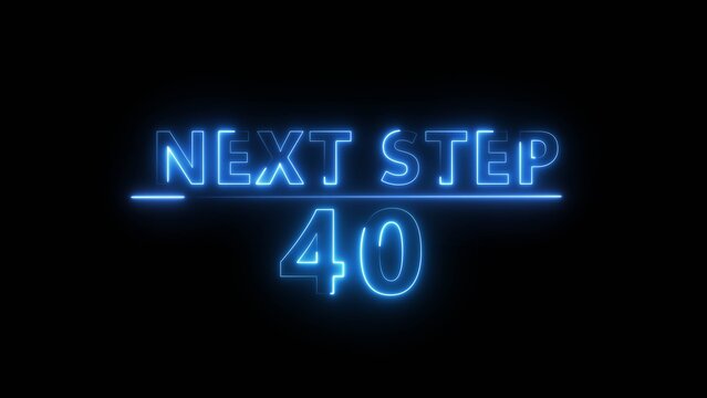 Level up neon number. Level up counting number illustration.