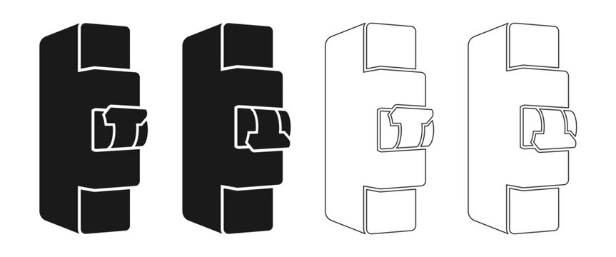 miniature circuit board icon vector illustration isolated on white background.