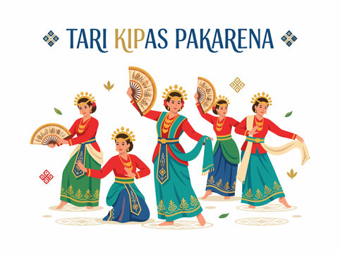 Tari Kipas Pakarena Traditional Indonesian Fan Dance