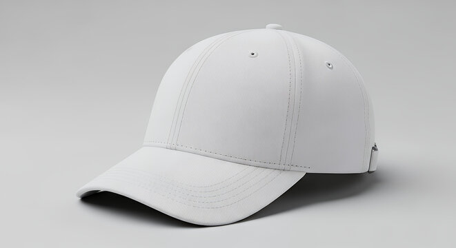 Stylish white baseball cap for men and women perfect for any outdoor activity or casual wear and mock up design hat mockup mockup cap hat template fashion clothing baseball front sport isolated blank