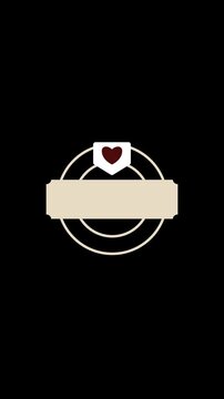 Vintage badge.  Vertical stories ready. HD 1080 x 1920
