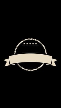 Vintage badge.  Vertical stories ready. HD 1080 x 1920
