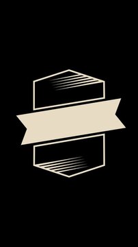 Vintage badge.  Vertical stories ready. HD 1080 x 1920