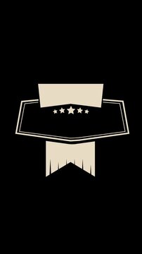 Vintage badge.  Vertical stories ready. HD 1080 x 1920