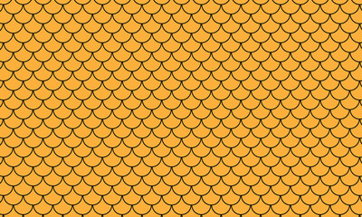 abstract black fish scale pattern perfect for banner poster background. © shajada