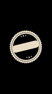 Vintage badge.  Vertical stories ready. HD 1080 x 1920