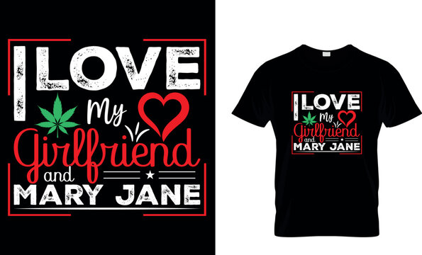 cannabis Typography T shirt Design with editable vector graphic. I don&rsquo;t always smoke weed but when I do it&rsquo;s everyday.