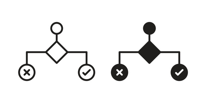 Condition icons vector silhouette set. thin line icon pack.