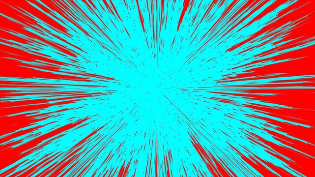 Colorful Cartoon Background for Kids Animation and Fun Motion Graphics cyan and Red