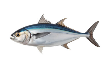 Fototapeta premium Fresh whole skipjack tuna fish with transparent background
